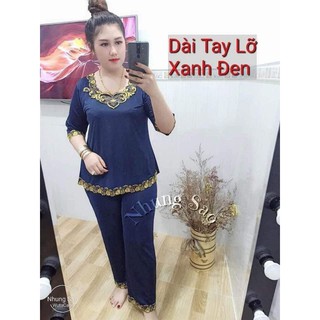 ĐỒ BỘ THUN LẠNH QUẦN DÀI TAY LỠ 70kg đến 90kg.