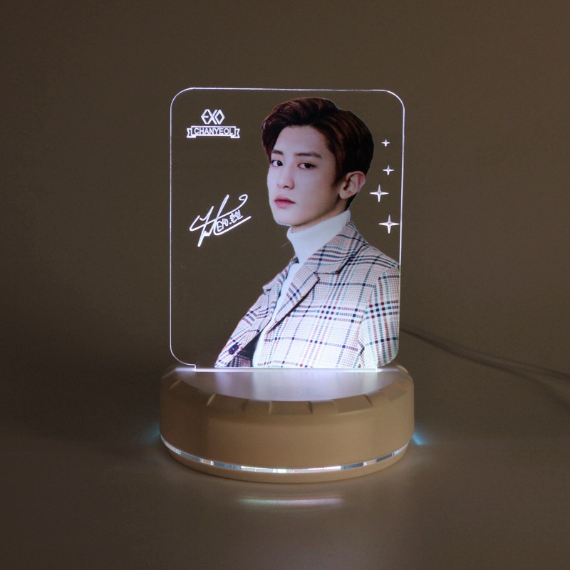 Đèn Led Để Bàn Thiết Kế Hình Nhóm Nhạc EXO Độc Đáo