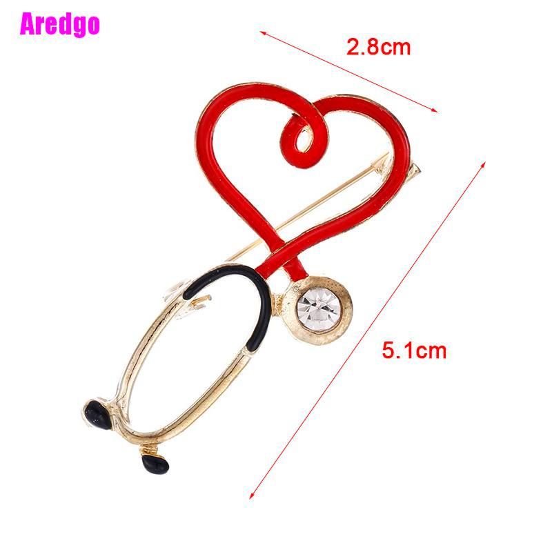 Trâm Cài Áo Hình Ống Nghe Nhịp Tim Thời Trang