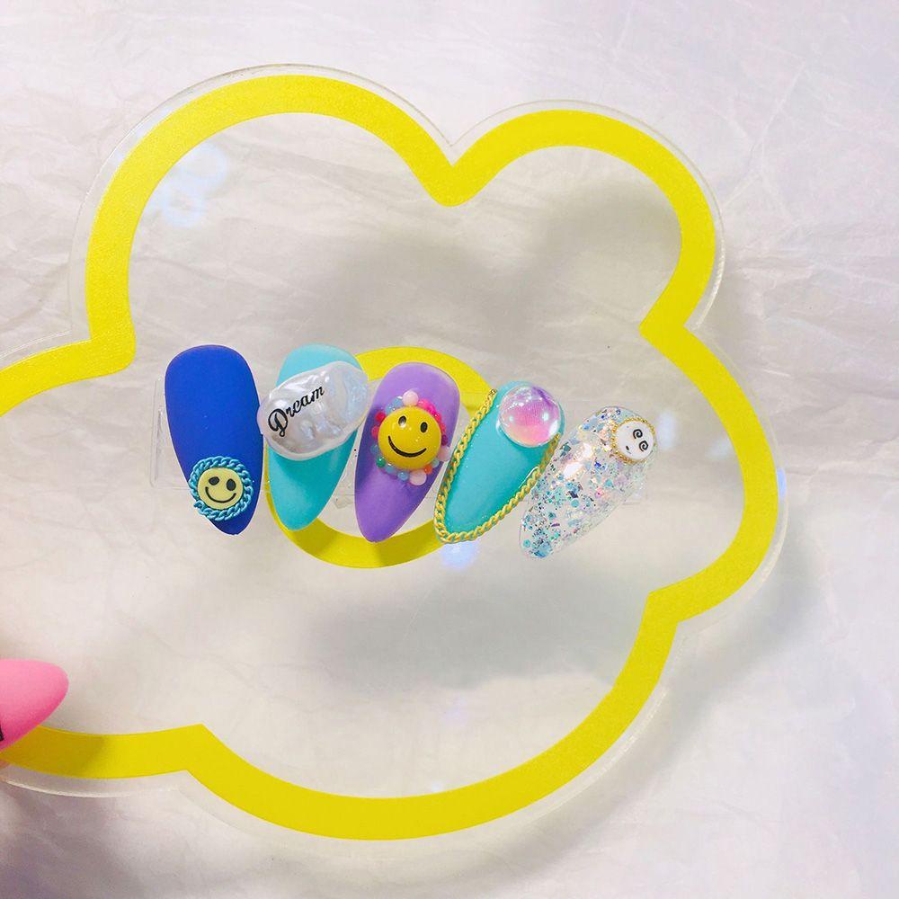 TWINKLE Giá Đỡ Trưng Bày Móng Tay Bằng Acrylic Hình Hoa Phong Cách Nhật Bản