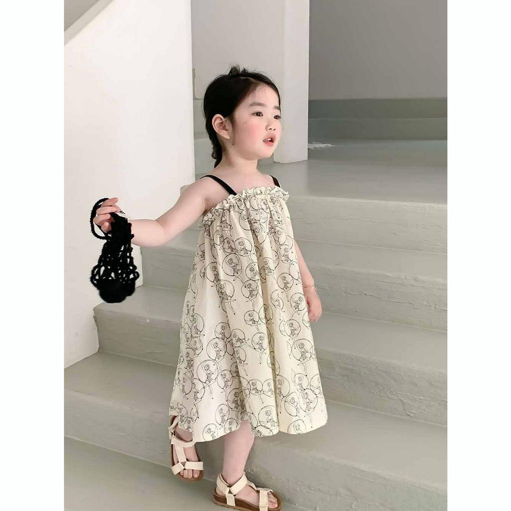 Cô gái Sling Dress Hàn Quốc phiên bản mùa hè thanh lịch bãi biển váy nghỉ lớn váy thời trang