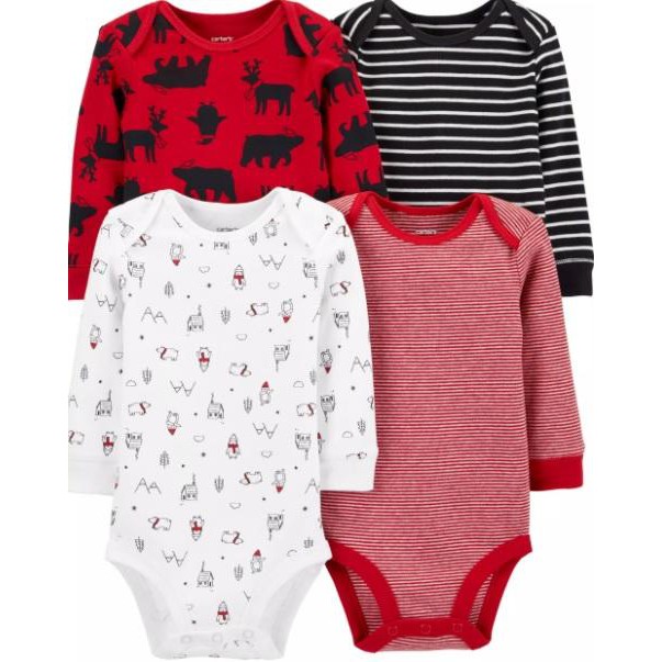 Bodysuit tay dài xuất xịn cho bé trai và gái 3-24M