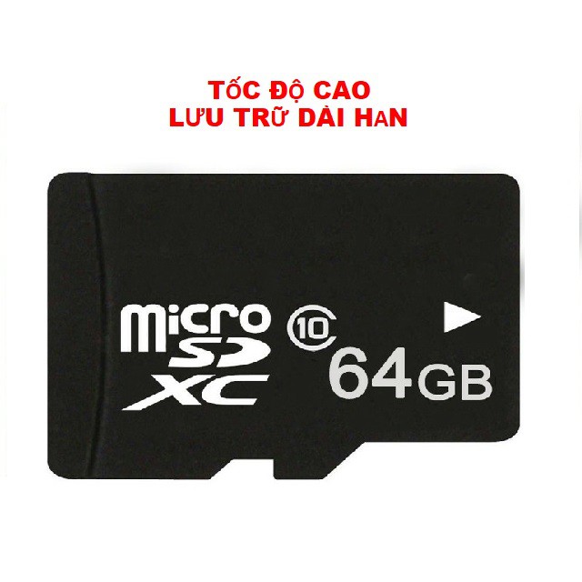 Thẻ nhớ MicroSD class 10 tốc độ cao - Chất lượng cao - Dùng cho điện thoại, máy ảnh, camera,...đa dung lượng