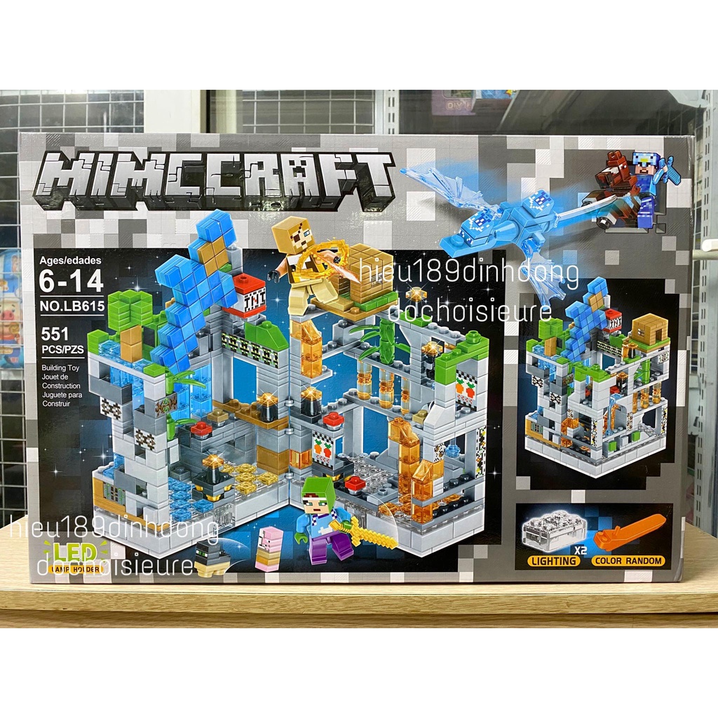 Lắp ráp xếp hình non minecraft my world thung lũng băng lb616