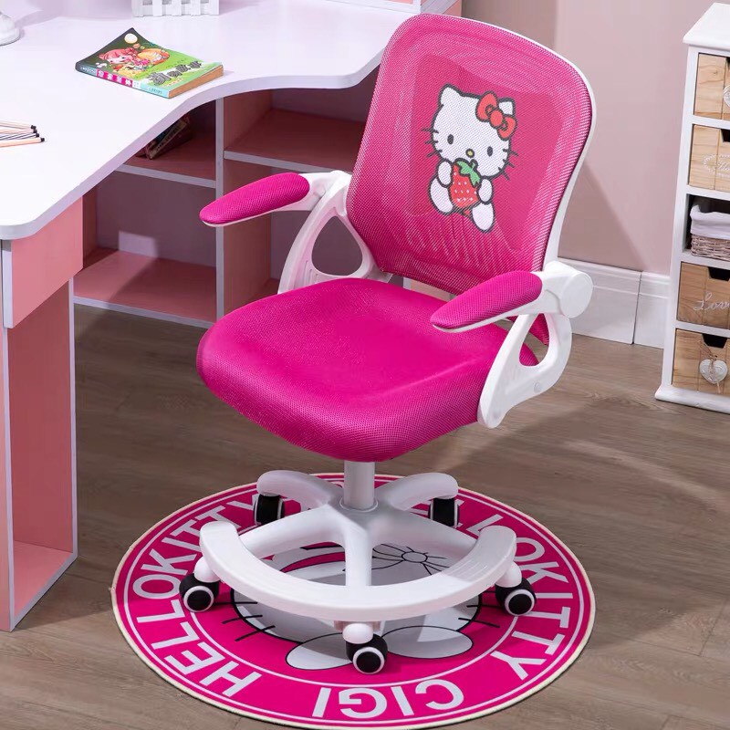 Ghế học sinh thông minh chống gù, chống cận. Ghế ngồi học bài Hello Kitty 2 màu G8 (Tặng Thảm Lót Đẹp)