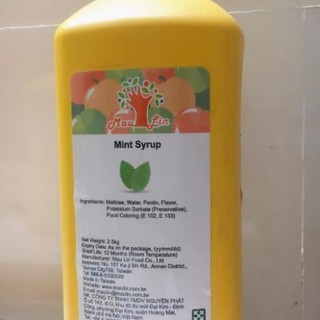 Siro Maulin các vị dâu, bạc hà, đào, dưa lưới, chanh leo...