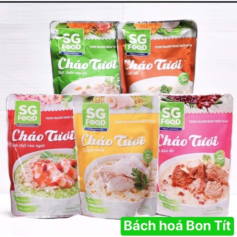 Cháo tươi SG Food Deli cho mọi lứa tuổi 240g