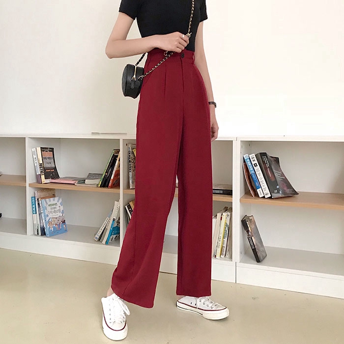 Quần dài nữ ống rộng thời trang | BigBuy360 - bigbuy360.vn