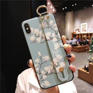Ốp iPhone Flower painted + đai - AppleCase.VN