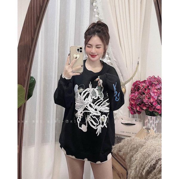 ÁO NỈ POPLE Mickey SIÊU XINH,💖FREESHIP💖, 2 màu đen,hồng freesize chỉ 79k | BigBuy360 - bigbuy360.vn