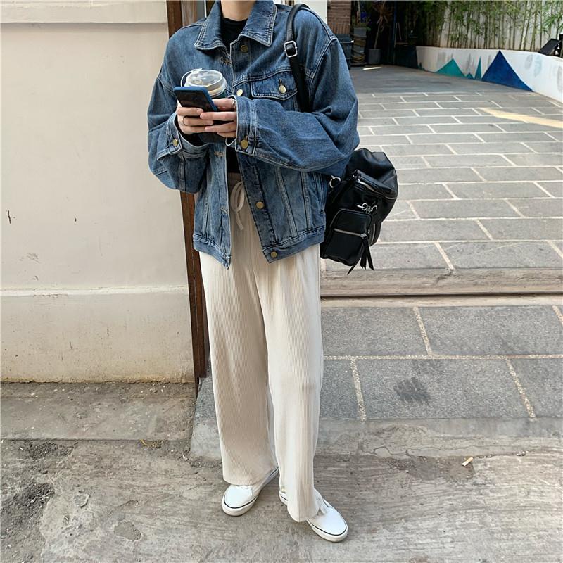 Áo Khoác denim Mỏng Dáng Rộng Kiểu retro Hàn Quốc Thời Trang Thu Đông 2022