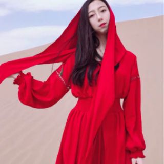 [ ORDER] Đầm BOHEMIAN đỏ đô . ( Có ảnh thật )