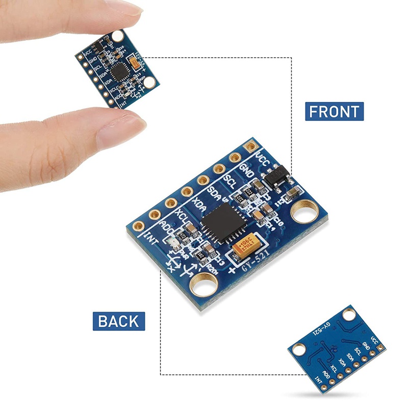 Bộ 10 Linh Kiện Cảm Biến Con Quay Hồi Chuyển Gy-521 Mpu-6050 Mpu6050 Ule, 3 Axis Accelerometer 6 Dof Gyroscope Sensor Ule Kit 16 Bit Ad