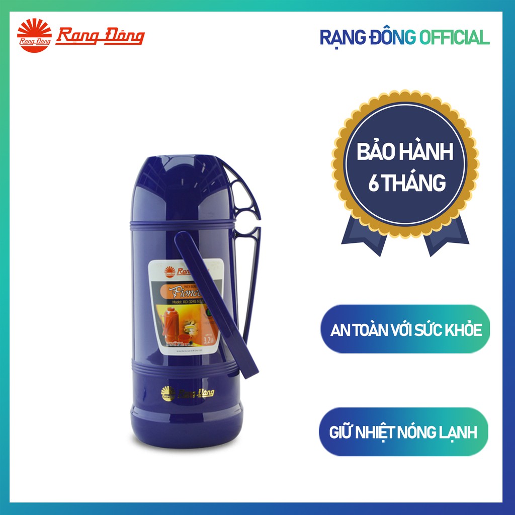 Phích Nước Nóng 3.2 Lít Vỏ nhựa RẠNG ĐÔNG Model: RD 3245 N1.E