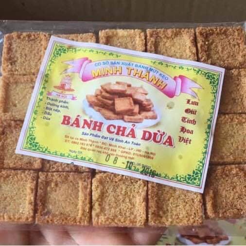 BÁNH CHẢ DỪA  MINH GÓI 20 MIẾNG.