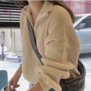 ÁO LEN DÂY KÉO CỔ