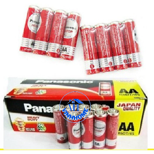 Hộp 60 viên pin AA Panasonic tiểu đỏ R6DT-4S chính hãng