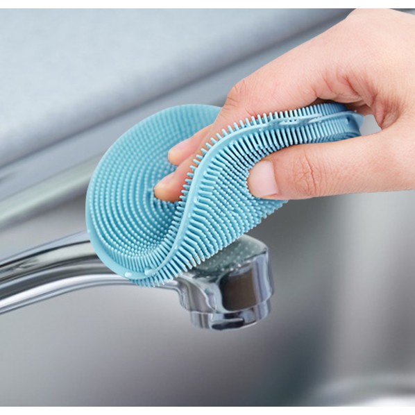 [Tặng móc treo] Miếng rửa bát silicon kháng khuẩn thay thế giẻ rửa bát bền bỉ tiện lợi