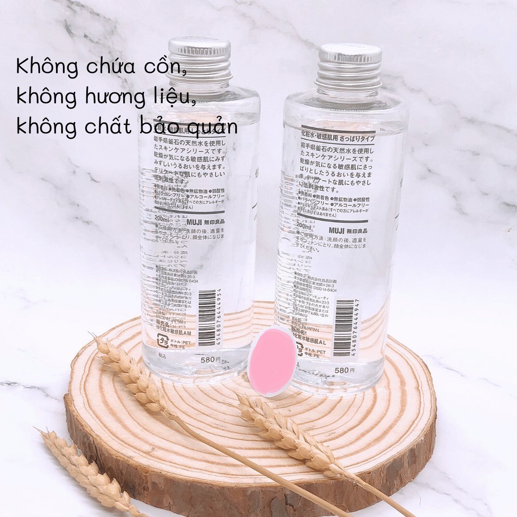 💖FREESHIP💖 Nước hoa hồng Toner MUJI cân bằng da 200ML hàng chuẩn