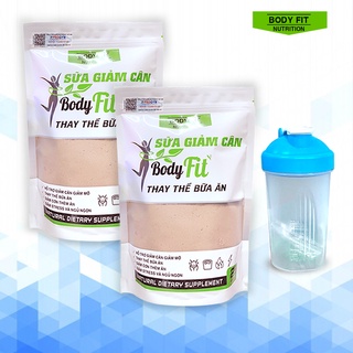 Combo 2 túi bột ngũ cốc giãm cân bodyfit + tặng bình lắc
