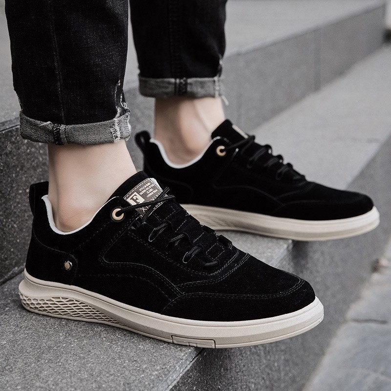 [Ảnh thật - Clip]  Giày Sneaker Nam, Giày Da Nam Thấp Cổ Da Lộn HOT HOT ( S801 )