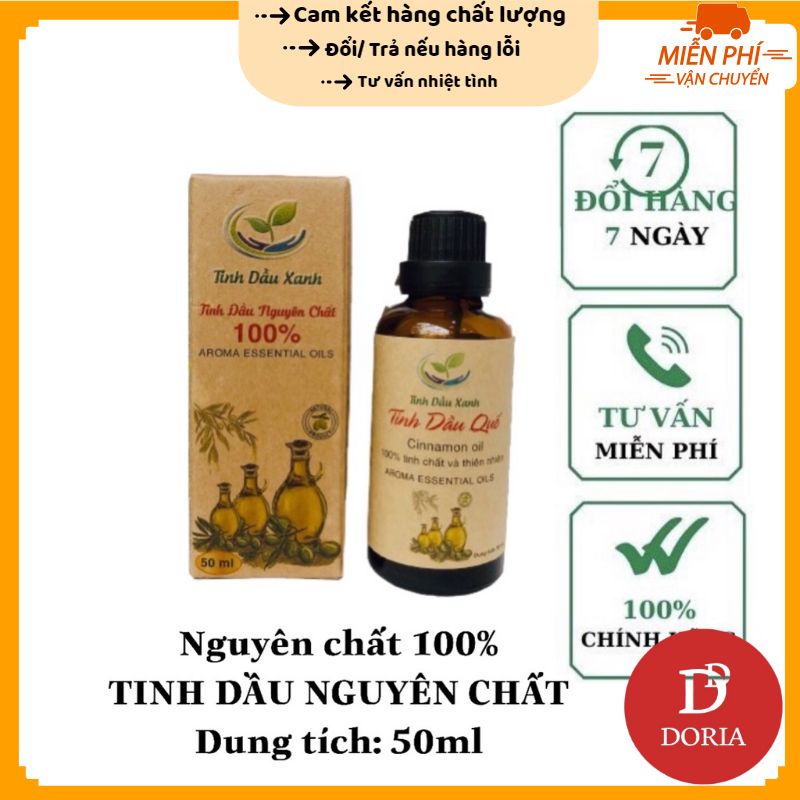 Tinh dầu nguyên chất 50ml chính hãng tinh dầu xanh thái nguyên (nhiều mùi hương)