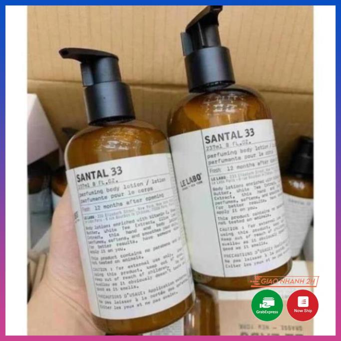 SỮA TẮM NƯỚC HOA LE LABO SANTAL 33 chai 330ml