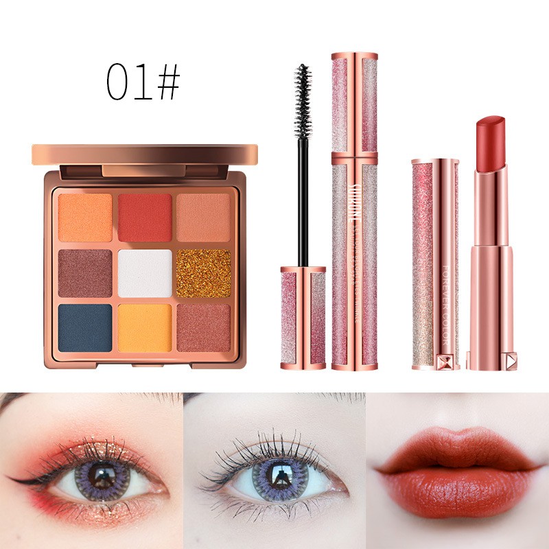 ☀☀☀ (Hàng Mới Về) Set Bảng Phấn Mắt Kèm Mascara Và Son Môi Xixi Trang Điểm Chuyên Nghiệp Cho Người Mới Bắt Đầu ☝☝☝ | BigBuy360 - bigbuy360.vn