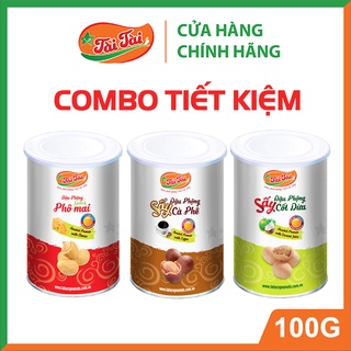 Đậu phộng vị cà phê, phô mai, cốt dừa - lon 100g