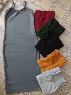 đầm 2 dây ôm body