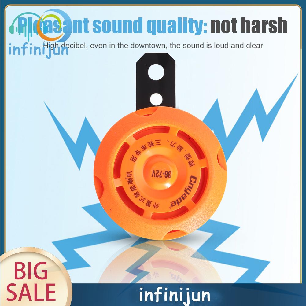 Còi Điện Tròn Chống Thấm Nước 36v/48v/60v Dành Cho Xe Mô Tô