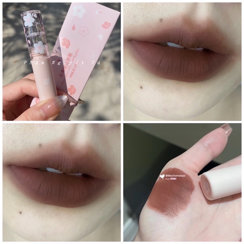 Son Holdlive Sakura hoa anh đào xinh xắn mềm môi