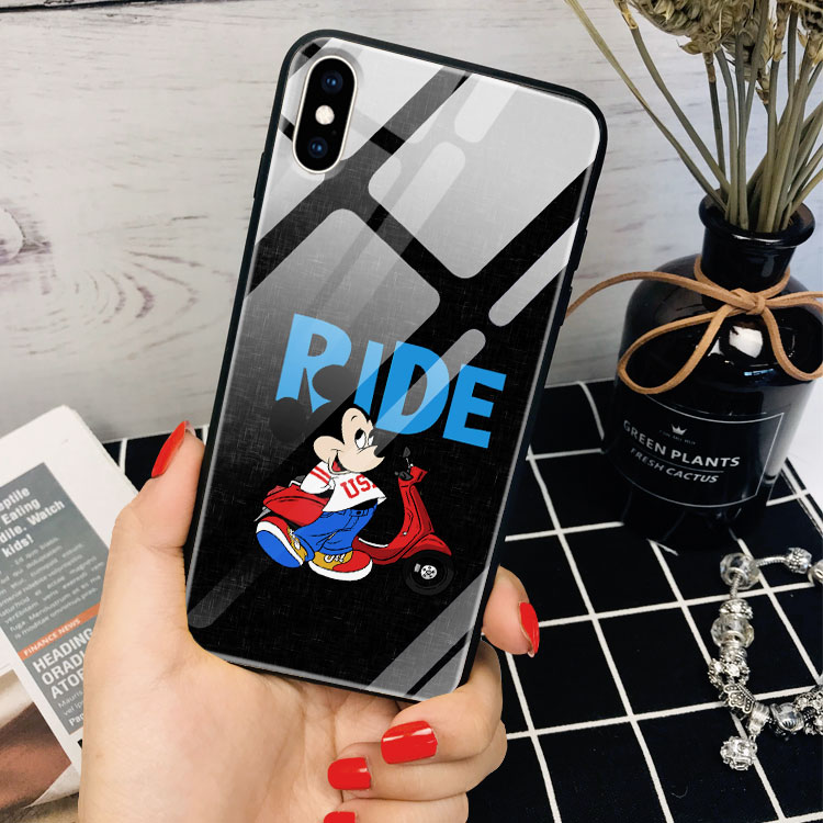 Ốp Chống Ố Iphone 8 Plus In Hình Mickey Ride IPBOX Cho Iphone 11/11Pro/11ProMax/Xr/Xs/XsMax/6/7/8Plus/Se