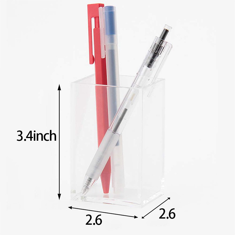 3 Ống Đựng Bút Bằng Nhựa Acrylic Trong Suốt #5