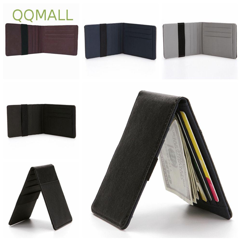 Qqmall Bao Da Đựng Thẻ RFID Nhiều Màu Sắc Kiểu Tối Giản Thời Trang