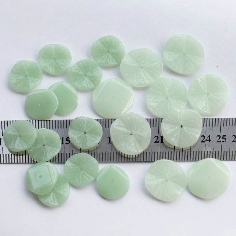 1-2 lá sen thủy tinh 16-27mm nguyên liệu làm trâm làm trang sức cổ trang