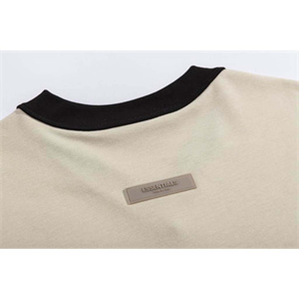 Áo Thun Tay Ngắn Cổ Chữ V Dáng Rộng In Chữ logo FEAR OF GOD ESSENTIALS