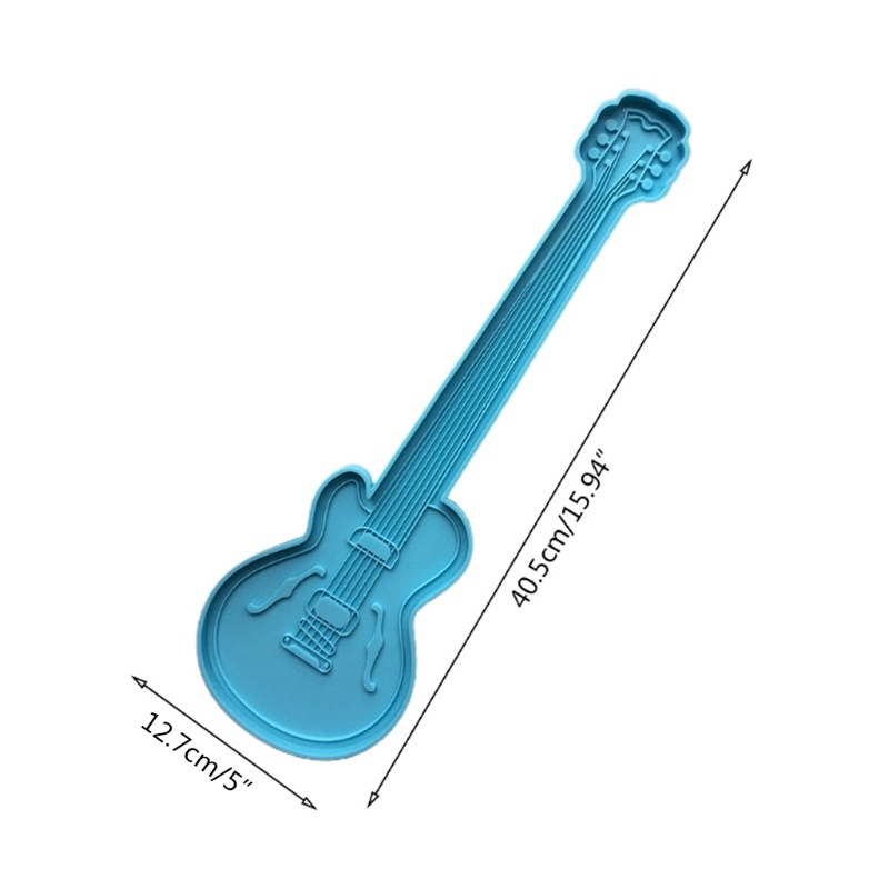 Khuôn Silicone Làm Trang Sức Thủ Công Hình Đàn Guitar