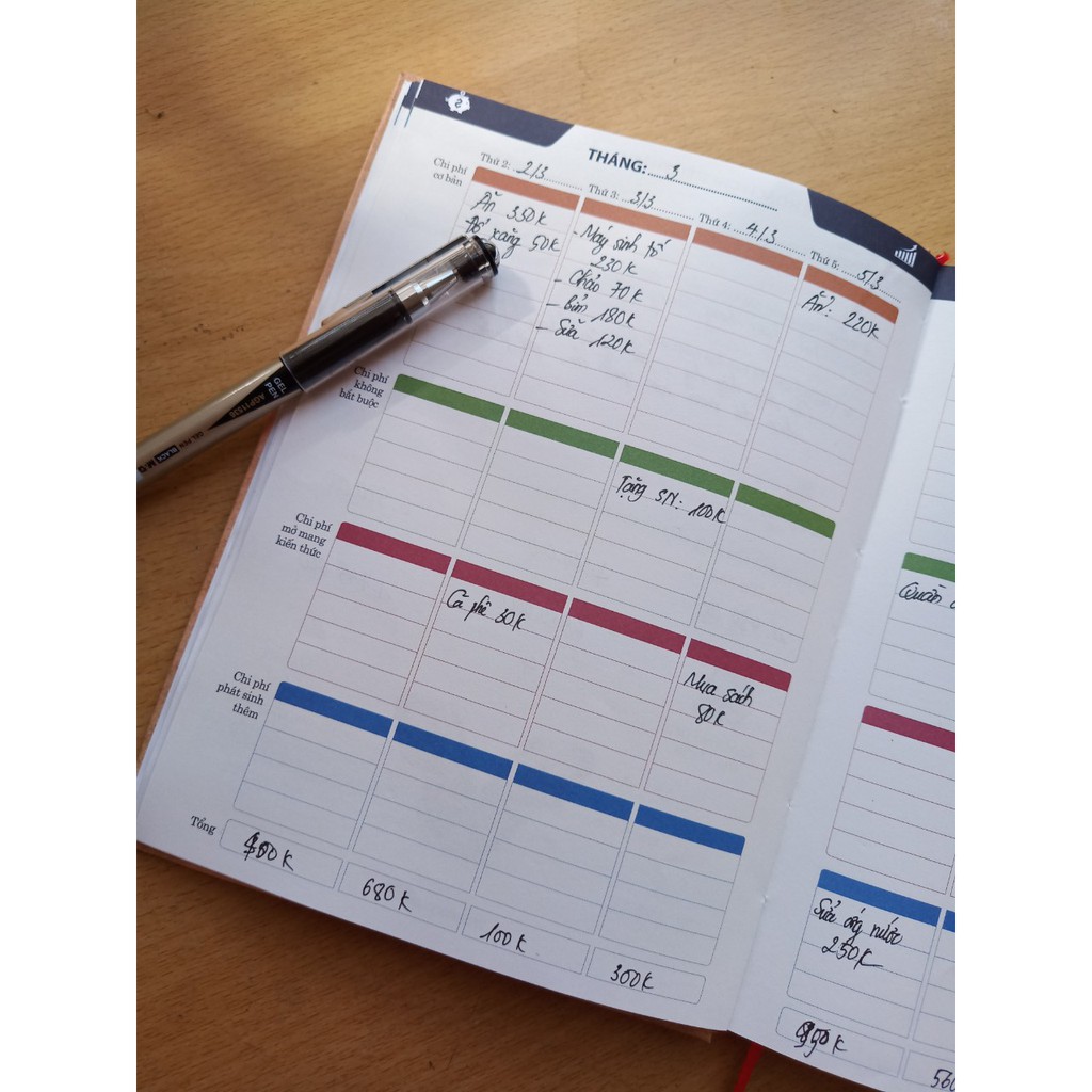 Combo 2 cuốn sổ tay quản lý chi tiêu Kakeibo