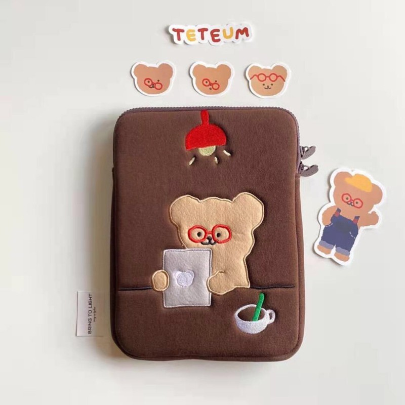 Bentoy Con mèo túi đựng máy tính xách tay thời trang Hàn Quốc cho ipad 15 13 11 10,5 10,2