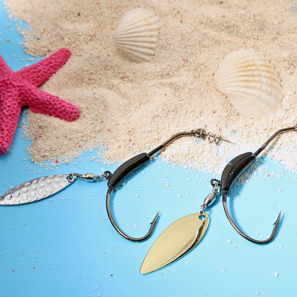 Mồi câu cá giả bằng kim loại có gắn lưỡi câu chuyên nghiệp