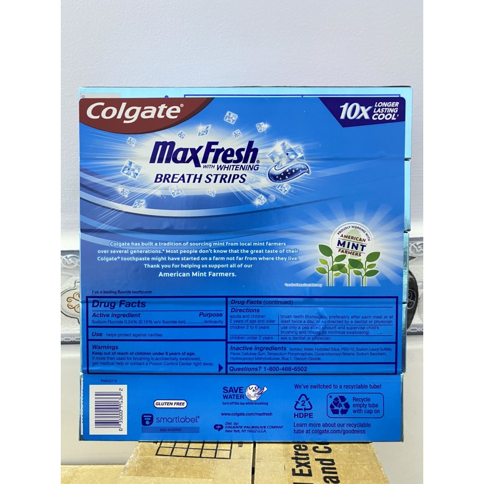 Kem đánh răng COLGATE Maxfresh trắng răng 206g Hàng Mỹ