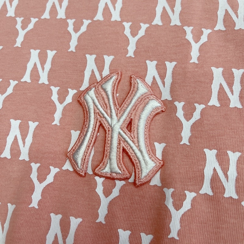 ⚡️[Hight Quality] - Áo Thun MLB Monogram All Over Over Fit Short Sleeve Pink, Áo Tee MLB