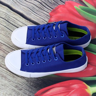 Giày Sneaker Chuck 2 Xanh Coban Nam Cổ Thấp