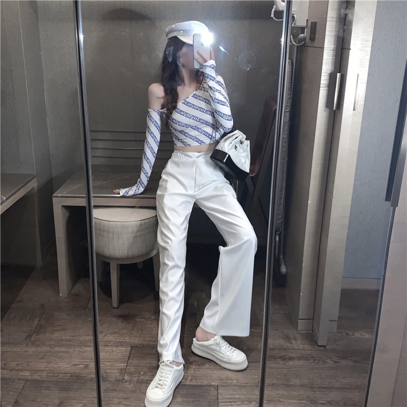 Áo thun tay dài hở vai thiết kế quyến rũ cho nữ