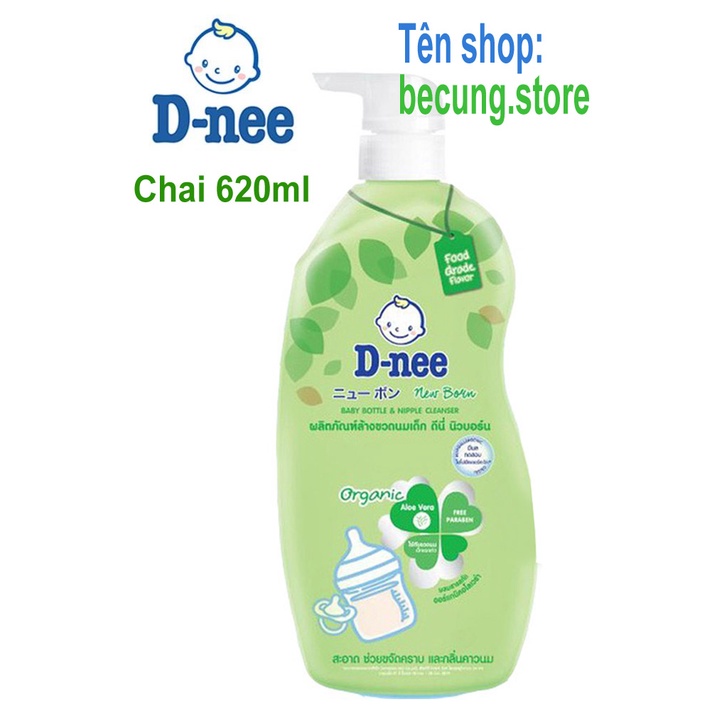 Nước Rửa Bình Sữa Dnee Organic 620ml