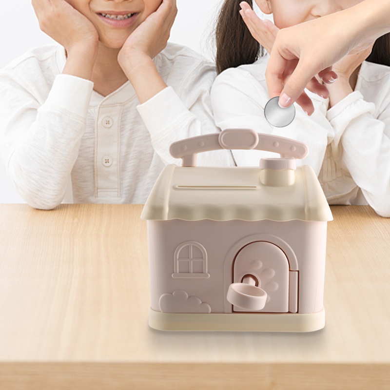 Hộp Đựng Tiền Tiết Kiệm Hình Ngôi Nhà 3D Dễ Thương Cho Người Lớn Và Trẻ Em # 1