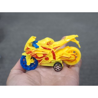 Xe Mô Hình Đồng Giá 15k - Mã MT15K . Xe Mô Tô Hoạt Hình Màu Vàng Size Mini - Có Chạy Trớn