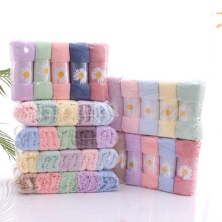 SÉT, BỘ 2 KHĂN (KHĂN MẶT + KHĂN TẮM) HOA CÚC CAO CẤP