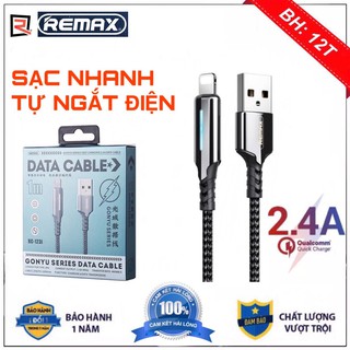 Cáp Sạc Cho Iphone💝TỰ NGẮT THÔNG MINH💝Dây Sạc Nhanh Remax Rc-123i (Chính Hãng) - BH 12T